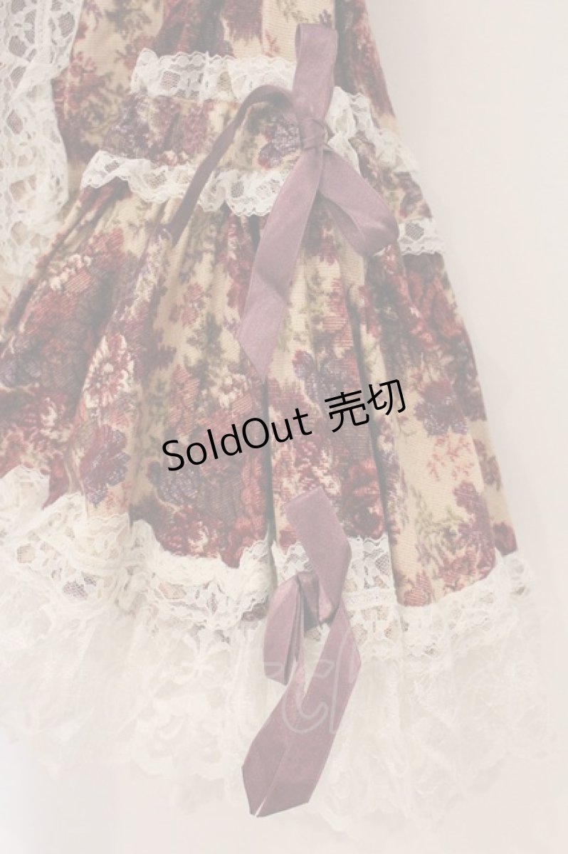 画像4: metamorphose / ゴブランプリントオーバーブラウス  アカ系 O-26-04-14-066-ME-BL-OW-OS (4)
