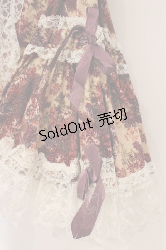 画像4: metamorphose / ゴブランプリントオーバーブラウス  アカ系 O-26-04-14-066-ME-BL-OW-OS (4)