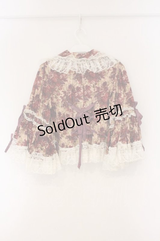 画像5: metamorphose / ゴブランプリントオーバーブラウス  アカ系 O-26-04-14-066-ME-BL-OW-OS (5)