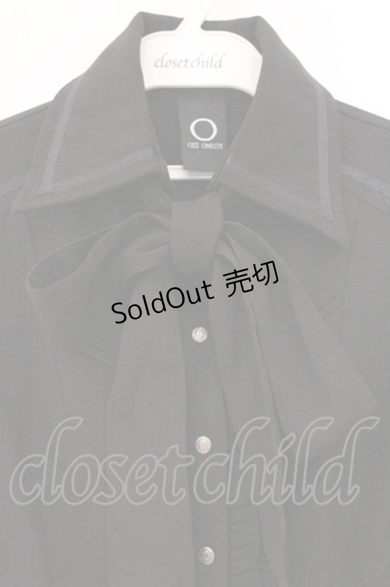 画像2: Ozz oneste / バックエンブロイダリーブラウス  ブラック O-26-04-14-071-OO-BL-OW-OS (2)