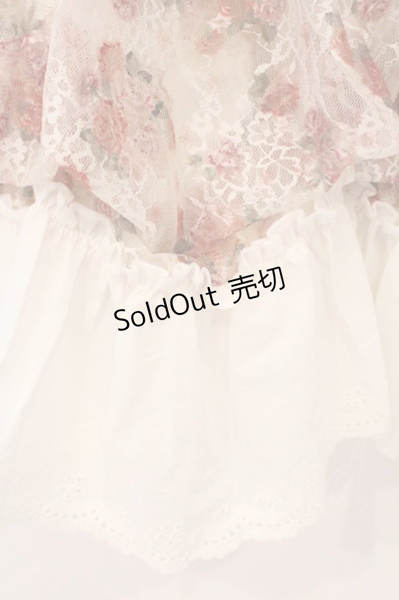 画像3: axes femme / 花柄レースチュニック F クリーム O-26-04-14-074-AX-OP-IG-OS (3)
