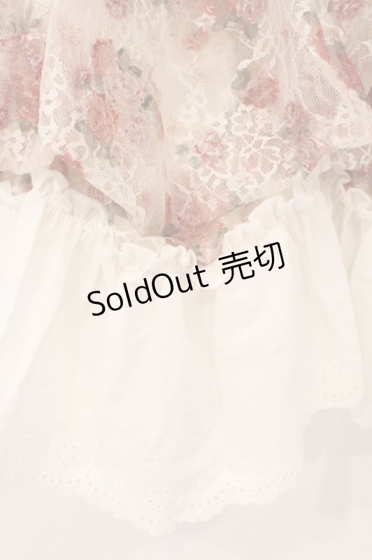 画像3: axes femme / 花柄レースチュニック F クリーム O-26-04-14-074-AX-OP-IG-OS (3)