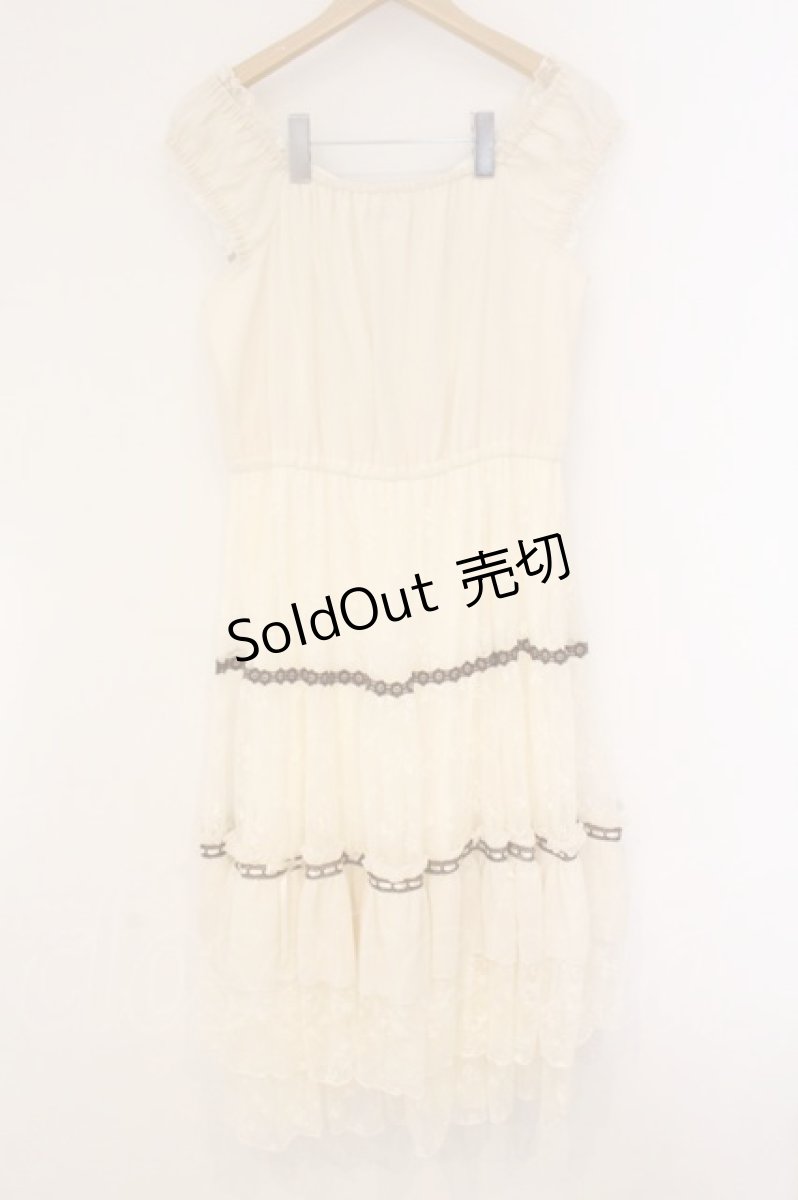 画像4: axes femme / リボンセットレースワンピース F アイボリー O-26-04-14-075-AX-OP-IG-OS (4)