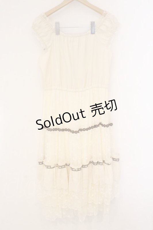 画像4: axes femme / リボンセットレースワンピース F アイボリー O-26-04-14-075-AX-OP-IG-OS (4)