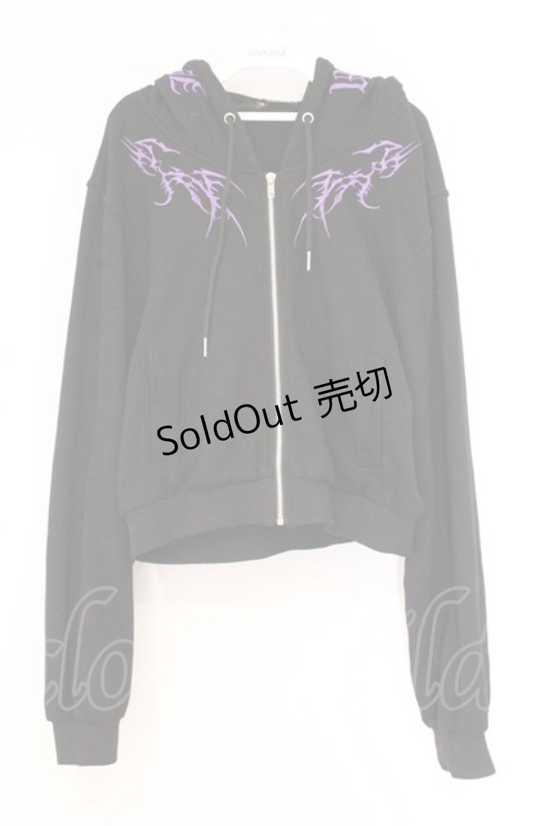 画像1: REFLEM / サンリオコラボクロミクロップドパーカー F ブラック O-26-04-14-086-PU-TO-OW-OS (1)
