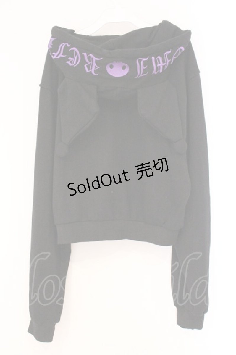 画像3: REFLEM / サンリオコラボクロミクロップドパーカー F ブラック O-26-04-14-086-PU-TO-OW-OS (3)