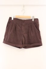 画像1: axes femme / バックフリルショートパンツ M ワイン O-26-04-14-013-AX-PA-OW-ZT272 (1)