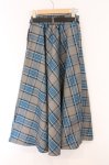 画像3: an another angelus / ベルト付きチェックフレアースカート 2 ブルーグレー×クロ O-26-04-14-015-CA-SK-OW-OS (3)