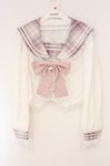 画像1: Ank Rouge / ネコのJK制服　ブラウス M シロ×ピンク O-26-04-14-016-CA-BL-OW-OS (1)