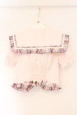 画像3: Ank Rouge / 安全ピンセーラーブラウス M ピンク O-26-04-14-018-CA-BL-OW-OS (3)