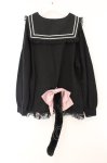 画像3: Jamie エーエヌケー / ねこちゃんセーラーパーカー M クロ O-26-04-14-019-LO-TO-OW-OS (3)