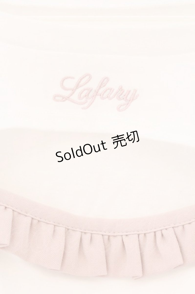 画像2: LAFARY / ドロストリボントップス F シロ×ピンク O-26-04-14-020-LO-TO-OW-OS (2)