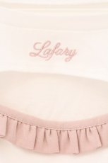 画像2: LAFARY / ドロストリボントップス F シロ×ピンク O-26-04-14-020-LO-TO-OW-OS (2)