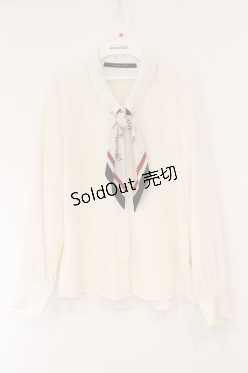 画像1: an another angelus / ロゴラインスカーフ付きシャツ F ベージュ O-26-04-14-026-CA-BL-OW-OS (1)