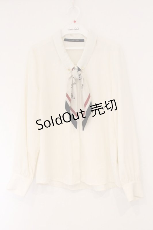 画像1: an another angelus / ロゴラインスカーフ付きシャツ F ベージュ O-26-04-14-026-CA-BL-OW-OS (1)