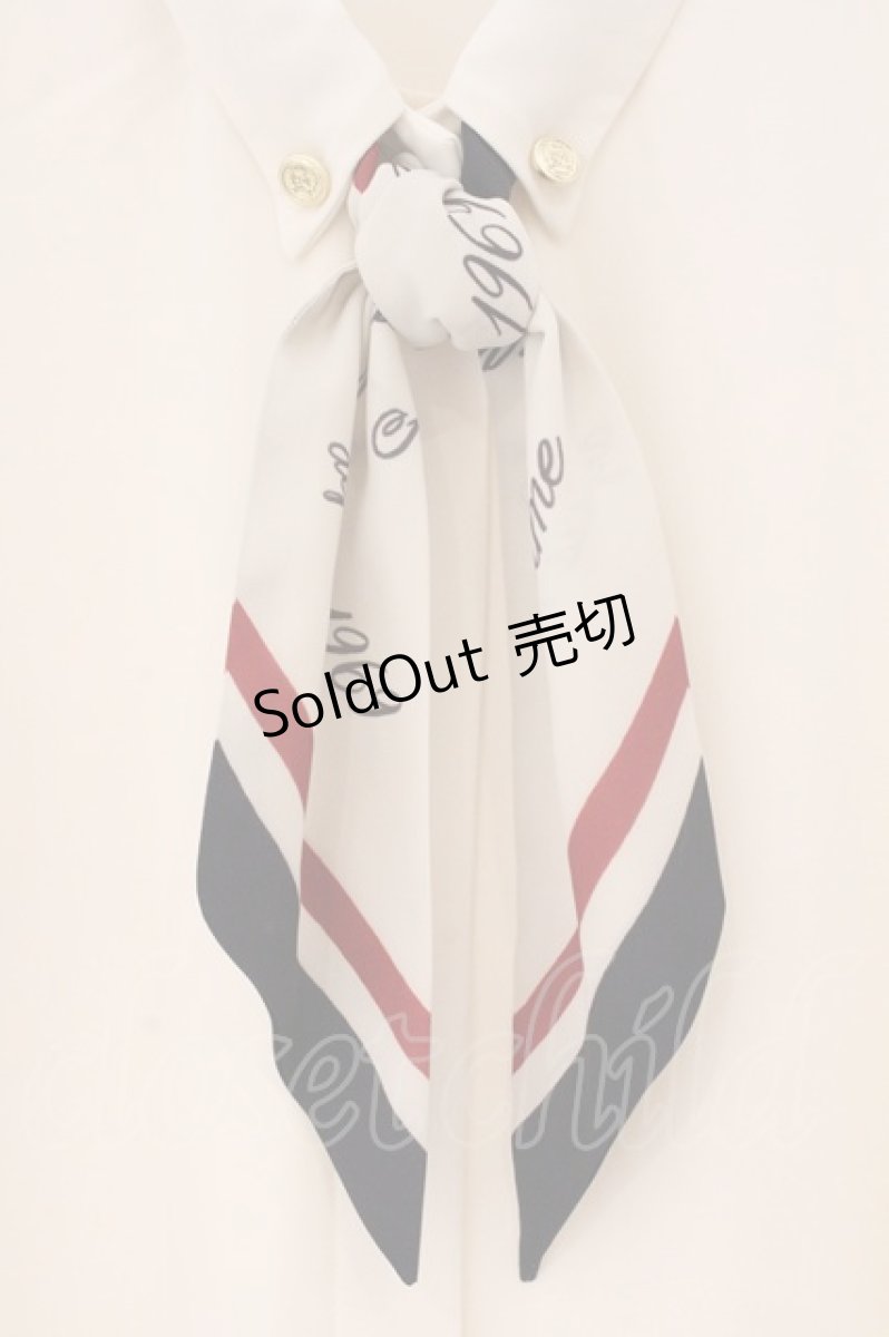 画像2: an another angelus / ロゴラインスカーフ付きシャツ F ベージュ O-26-04-14-026-CA-BL-OW-OS (2)