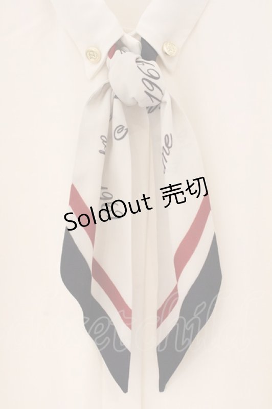 画像2: an another angelus / ロゴラインスカーフ付きシャツ F ベージュ O-26-04-14-026-CA-BL-OW-OS (2)