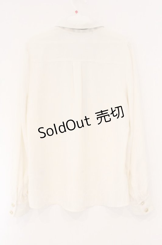 画像3: an another angelus / ロゴラインスカーフ付きシャツ F ベージュ O-26-04-14-026-CA-BL-OW-OS (3)