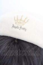 画像2: Angelic Pretty / ティアラ刺繍ベレー  アイボリー O-26-04-15-001-AP-AC-OW-OS (2)