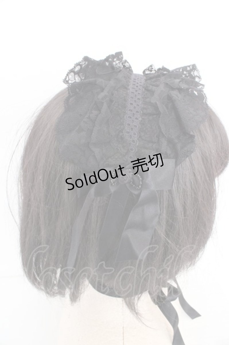 画像2: metamorphose / お嬢様ヘッドドレス  クロ O-26-04-15-002-ME-AC-OW-OS (2)