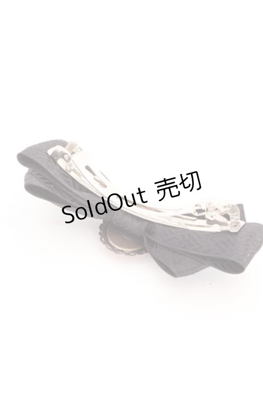 画像2: metamorphose / バレッタ  クロ O-26-04-15-043-ME-AC-OW-OS (2)