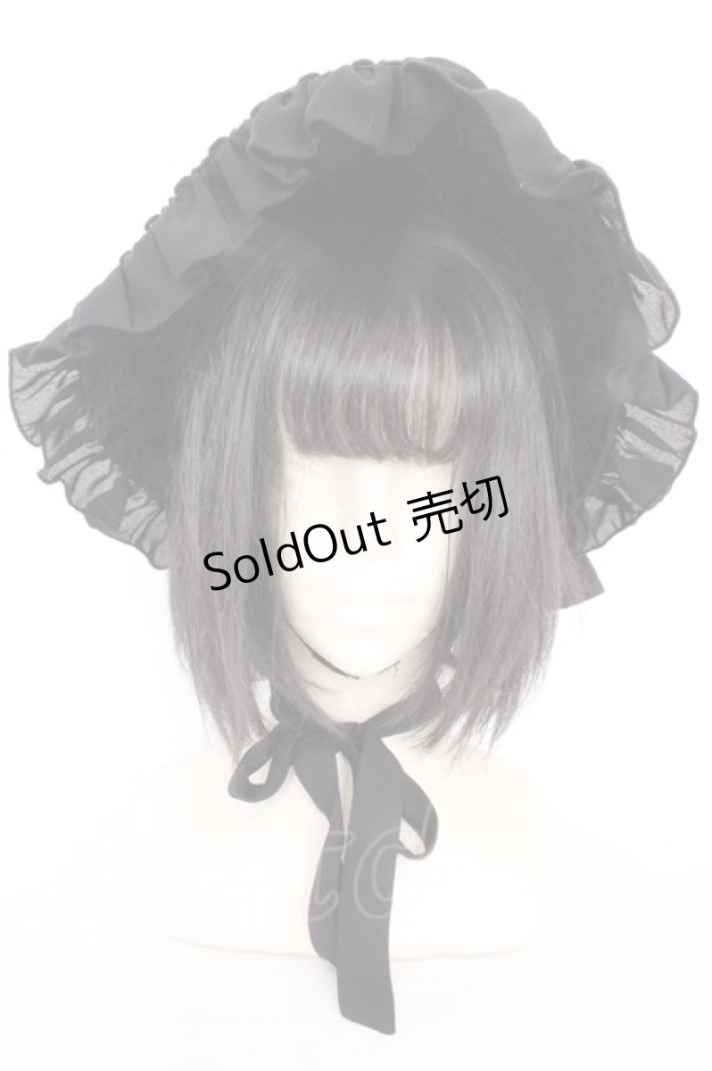 画像2: Henrietta / Victorian Doll ボンネット  クロ O-26-04-15-004-LO-AC-IG-OS (2)