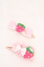 画像1: metamorphose / Strawberry＆Rabbit パッチンピン  ピンク O-26-04-15-046-ME-AC-OW-OS (1)
