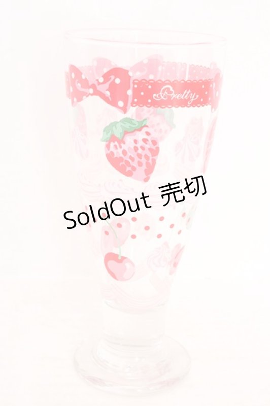 画像1: Angelic Pretty / ノベルティパフェグラス  クリア×アカ O-26-04-15-055-AP-ZA-OW-OS (1)