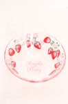 画像1: Angelic Pretty / オリジナル Berry Gardenグラスボウル  クリア×アカ O-26-04-15-056-AP-ZA-OW-OS (1)