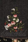 画像2: PINK HOUSE / フラワー刺繍ピコフリルデニムスカート L クロ O-26-04-16-031-LO-SK-IG-OS (2)