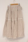 画像3: PINK HOUSE / ドットチェックスカート  オフ×ベージュ O-26-04-16-032-LO-SK-IG-OS (3)