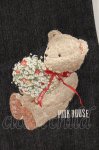 画像2: PINK HOUSE / ブーケテディ刺繍デニムパンツ L クロ O-26-04-16-039-LO-PA-IG-OS (2)