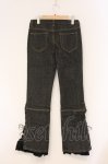 画像4: PINK HOUSE / 裾フリルデニムパンツ  クロ O-26-04-16-042-LO-PA-IG-OS (4)