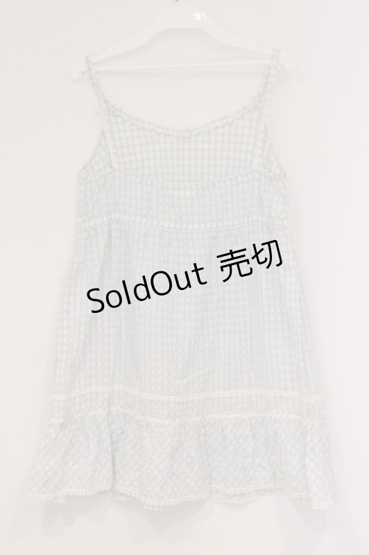 画像4: PINK HOUSE / ドビードットチェックキャミソール  サックス O-26-04-16-044-LO-TO-IG-OS (4)