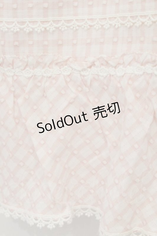 画像3: PINK HOUSE / ドビードットチェックキャミソール  ピンク O-26-04-16-045-LO-TO-IG-OS (3)
