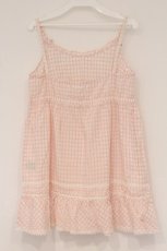 画像4: PINK HOUSE / ドビードットチェックキャミソール  ピンク O-26-04-16-045-LO-TO-IG-OS (4)