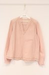 画像1: PINK HOUSE / フロントレースアップブラウス  ピンク O-26-04-16-048-LO-BL-IG-OS (1)