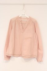 画像1: PINK HOUSE / フロントレースアップブラウス  ピンク O-26-04-16-048-LO-BL-IG-OS (1)