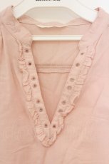 画像2: PINK HOUSE / フロントレースアップブラウス  ピンク O-26-04-16-048-LO-BL-IG-OS (2)