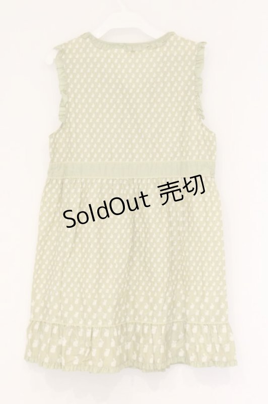 画像3: PINK HOUSE / うさぎ総柄ノースリーブチュニック  グリーン O-26-04-16-054-LO-BL-IG-OS (3)