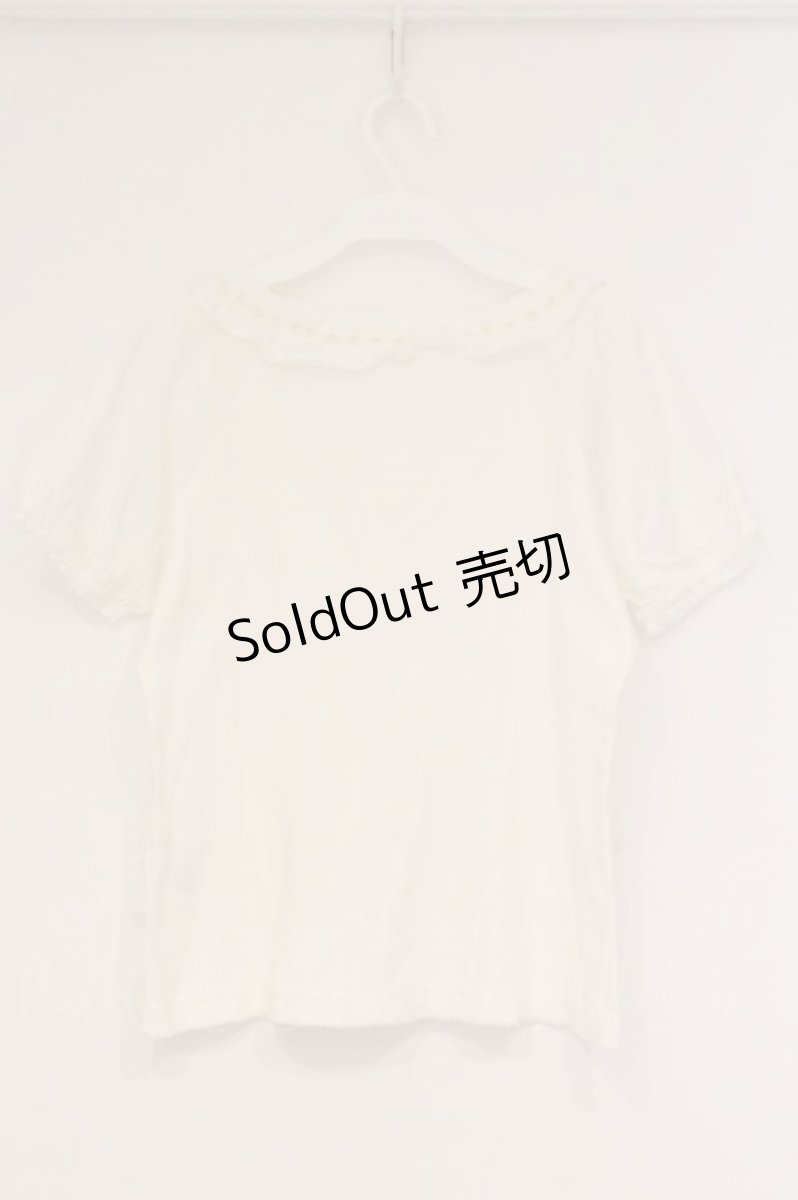 画像4: PINK HOUSE / ローンパフスリーブTシャツ L シロ O-26-04-16-066-LO-TS-IG-OS (4)