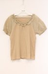 画像1: PINK HOUSE / ローンパフスリーブTシャツ L ベージュ O-26-04-16-067-LO-TS-IG-OS (1)