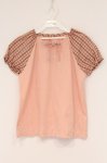 画像1: PINK HOUSE / チェックパフスリーブカットソー  ピンク O-26-04-16-070-LO-TO-IG-OS (1)