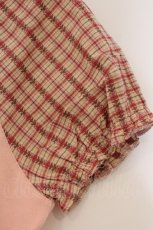 画像3: PINK HOUSE / チェックパフスリーブカットソー  ピンク O-26-04-16-070-LO-TO-IG-OS (3)
