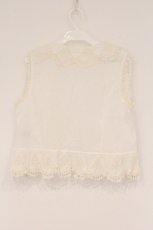 画像4: PINK HOUSE / レーススカラップボレロ  シロ O-26-04-16-076-LO-TO-IG-OS (4)