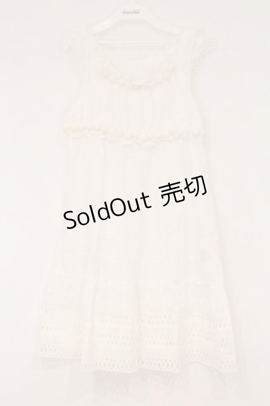 画像1: PINK HOUSE / ニットまるモチーフノースリーブチュニックブラウス  シロ O-26-04-16-077-LO-BL-IG-OS (1)