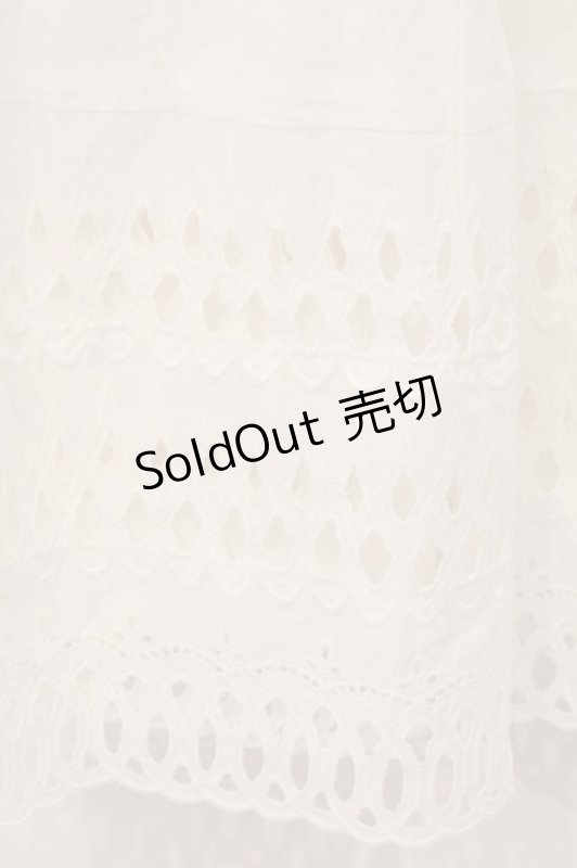 画像3: PINK HOUSE / ニットまるモチーフノースリーブチュニックブラウス  シロ O-26-04-16-077-LO-BL-IG-OS (3)