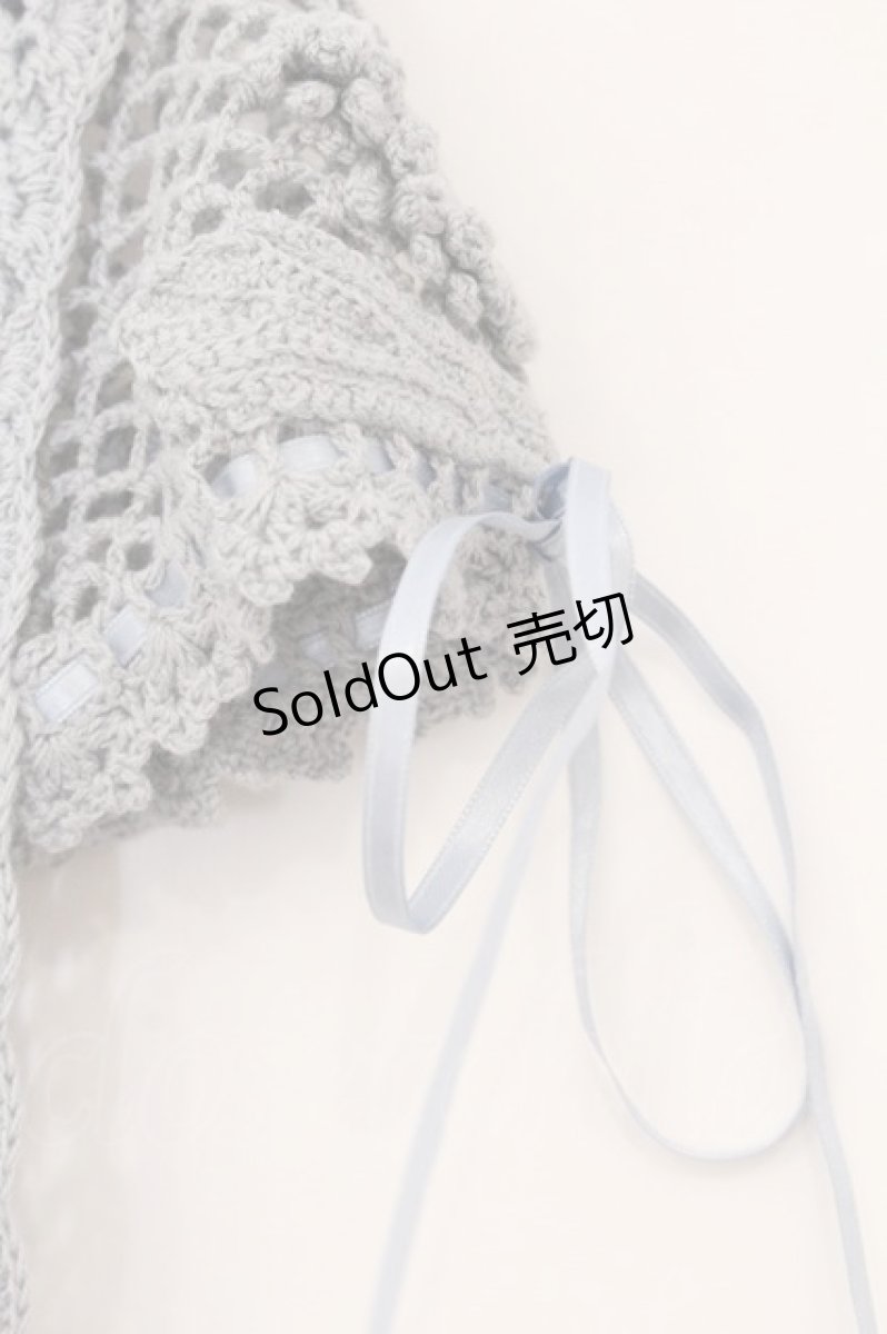 画像3: INGEBORG / ニットベスト S サックス O-26-04-16-081-LO-TO-IG-OS (3)