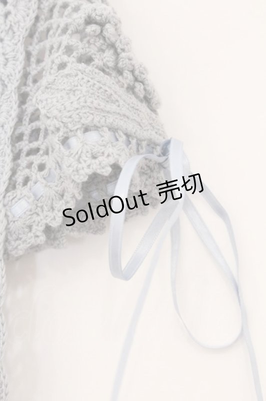 画像3: INGEBORG / ニットベスト S サックス O-26-04-16-081-LO-TO-IG-OS (3)