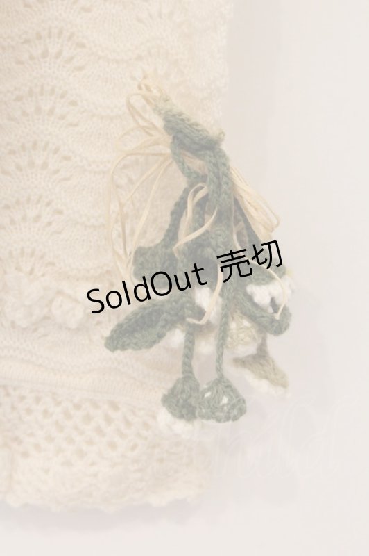 画像4: PINK HOUSE / リースモチーフカーディガン  オフ O-26-04-16-083-LO-TO-IG-OS (4)